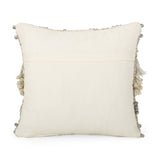 Hand-Loomed Boho Throw Pillow - NH035213