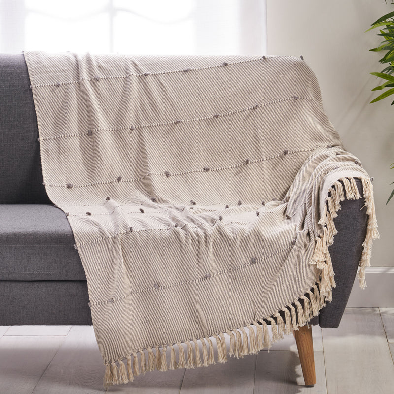 Boho Fabric Throw Blanket - NH816213