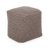 Hand-Crafted Cotton Cube Pouf - NH381213