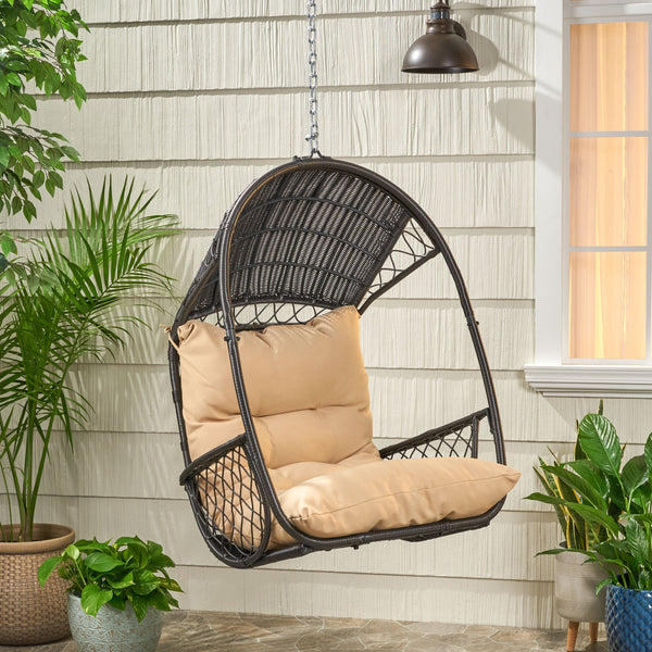 Wicker Hanging Chair with Cushion (Stand Not Included) - NH758113