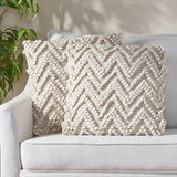 Hand Loomed Boho Pillow Cover - NH576213