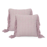 Hand Loomed Boho Throw Pillow - NH186213