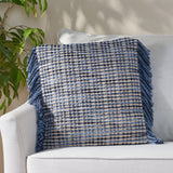Hand Loomed Boho Pillow Cover - NH976213