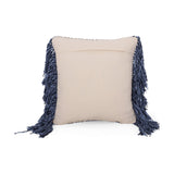 Hand Loomed Boho Throw Pillow - NH186213