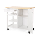 Contemporary Kitchen Cart with Wheels - NH861313