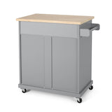 Contemporary Kitchen Cart with Wheels - NH204413