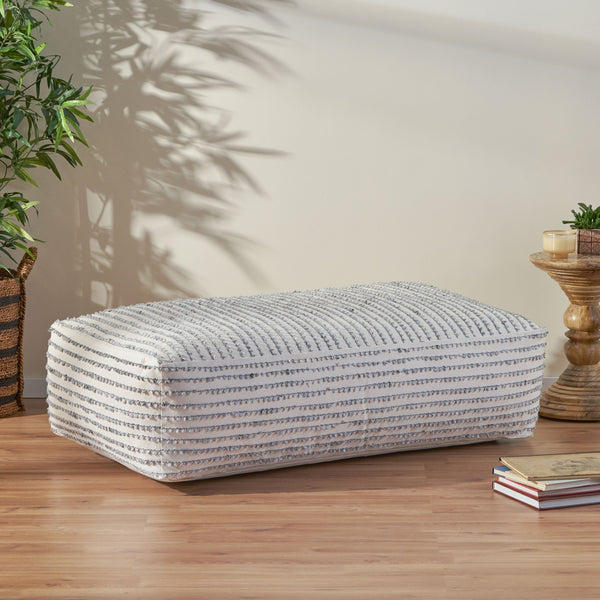 Boho Rectangular Bean Bag Ottoman - NH194213