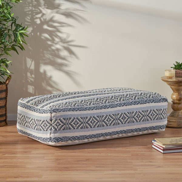 Boho Rectangular Bean Bag Ottoman - NH494213