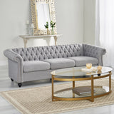 Tufted Fabric Chesterfield 3 Seater Sofa - NH614113