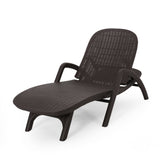 Outdoor Faux Wicker Chaise Lounge - NH589213