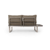 Outdoor Aluminum V-Shaped 5 Seater Sofa Set with Cushions - NH203313