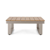 Outdoor Aluminum V-Shaped 5 Seater Sofa Set with Cushions - NH203313