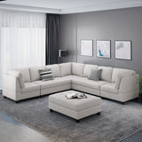 Contemporary 7 Seater Fabric Sectional - NH943213