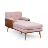 Mid-Century Modern Fabric Chaise Lounge - NH253213