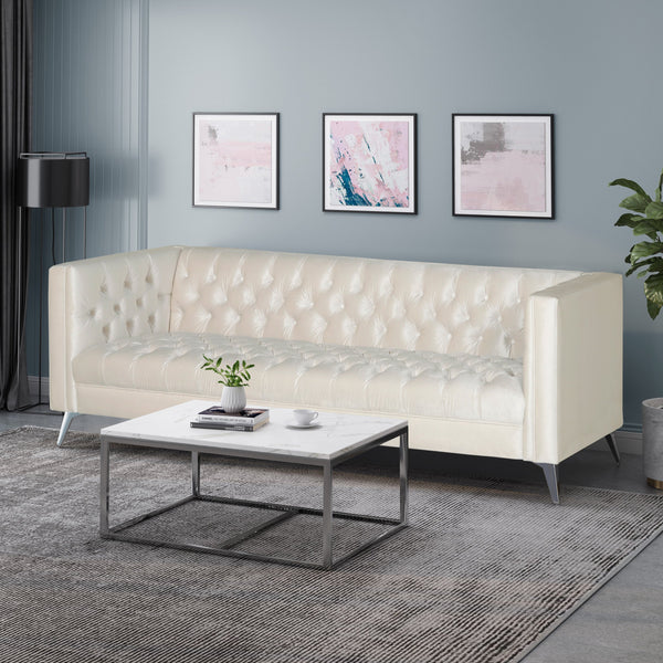 Tufted Velvet 3 Seater Sofa - NH263213