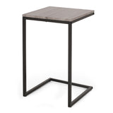 Modern Industrial C-Shaped Side Table - NH836413