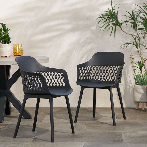 Outdoor Modern Dining Chair (Set of 2) - NH871213