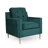 Modern Glam Tufted Velvet Club Chair - NH811313