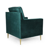 Modern Glam Tufted Velvet Club Chair - NH811313