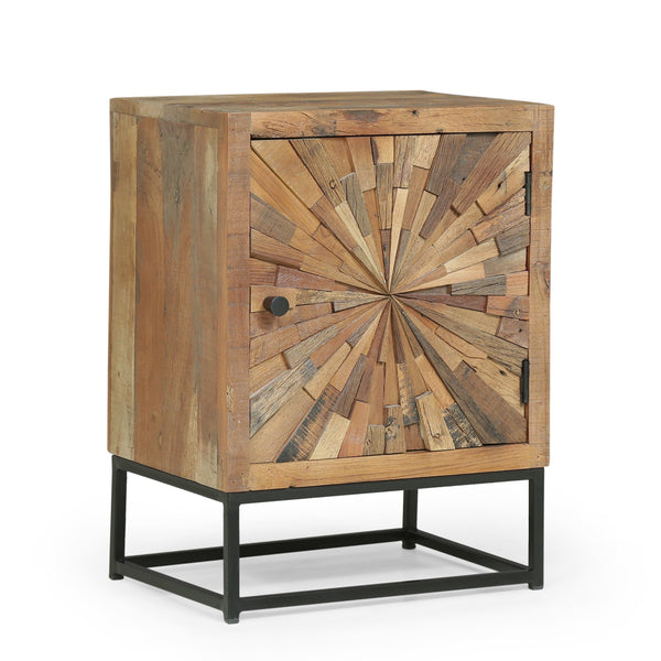 Boho Wooden Night Stand - NH027213
