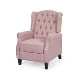 Contemporary Tufted Fabric Push Back Recliner - NH548113