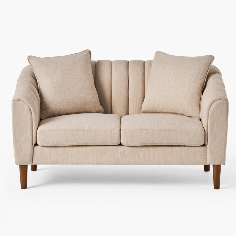 Channel Stitched Fabric Loveseat - NH563213