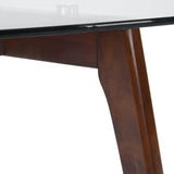 Mid-Century Modern Coffee Table with Glass Top - NH129313