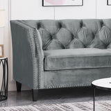 Tufted Velvet 3 Seater Sofa - NH148113