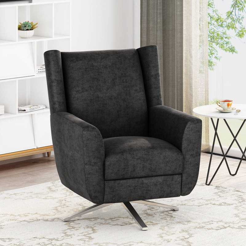 Contemporary Fabric Swivel Chair - NH330313
