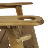 Outdoor Acacia Wood 2 Seater Folding Chat Set - NH358213
