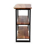 Handcrafted Modern Industrial Acacia Wood Media Console Table - NH116313