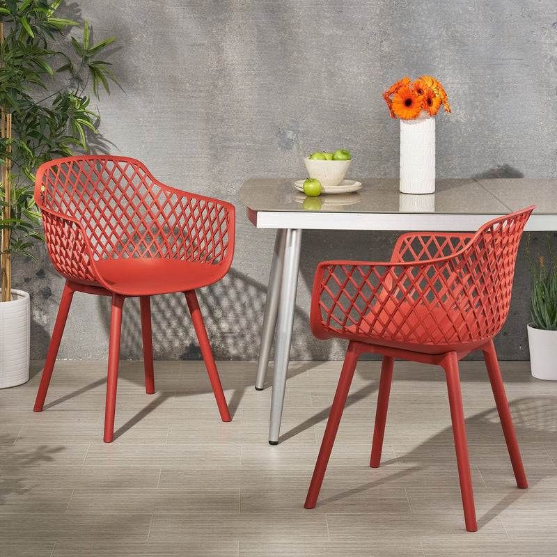 Outdoor Modern Dining Chair (Set of 2) - NH074213