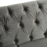 Modern Glam Tufted Velvet 3 Seater Sofa - NH680313