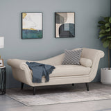 Contemporary Chaise Lounge with Scroll Arms - NH789213