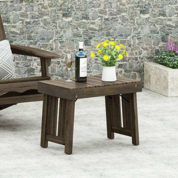 Outdoor Acacia Wood Folding Side Table - NH447213