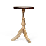 Handcrafted Boho Mango Wood End Table (Set of 2) - NH706313