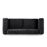 Modern Glam Tufted Velvet 3 Seater Sofa - NH794413