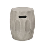 Outdoor Contemporary Lightweight Concrete Accent Side Table - NH267213