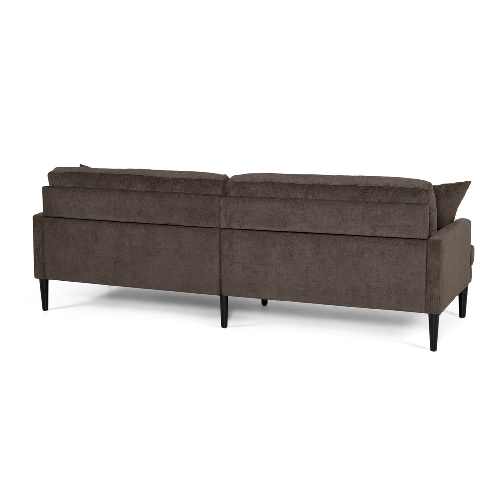 Contemporary 3 Seater Fabric Sofa with Accent Pillows NH899213