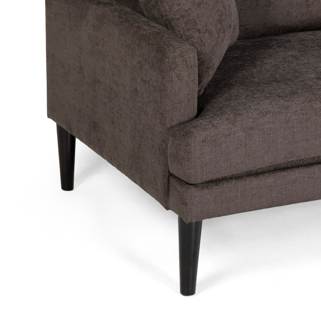 Contemporary 3 Seater Fabric Sofa with Accent Pillows NH899213