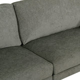 Contemporary 3 Seater Fabric Sofa with Accent Pillows - NH899213