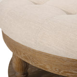 Contemporary Upholstered Round Ottoman - NH799213