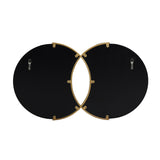 Modern Glam Overlapping Round Wall Mirror - NH935313