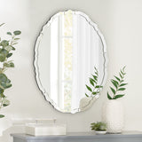 Modern Glam Oval Wall Mirror - NH984313