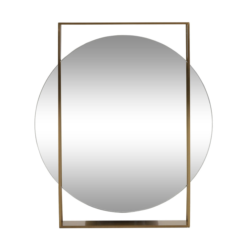 Modern Round Framed Wall Mirror - NH455313