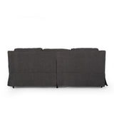 Contemporary Fabric 3 Seater Sofa with Skirt - NH749413