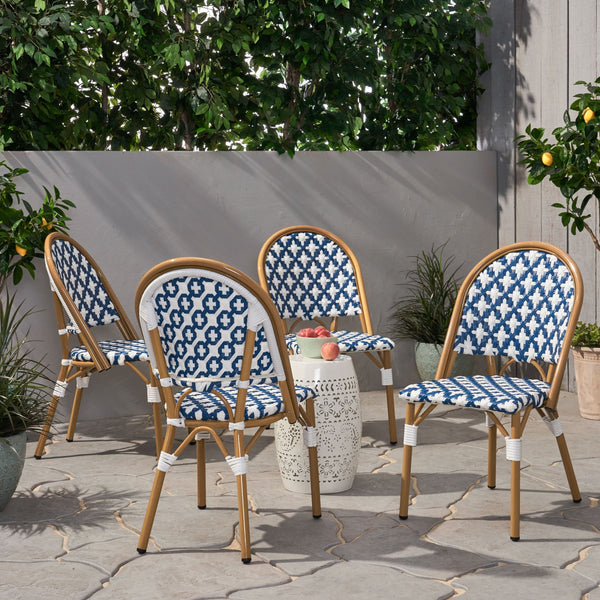 Outdoor French Bistro Chair (Set of 4) NH062313 Noble House Furniture
