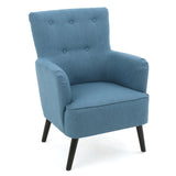 Mid-Century Modern Button-Tufted High-Back Upholstered Accent Chair - NH805992
