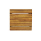 Outdoor Modern Industrial Acacia Wood Bar Stools (Set of 4) - NH402313