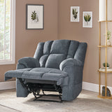 Contemporary Pillow Tufted Massage Recliner - NH481413